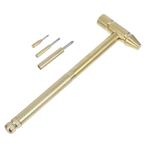 JOINPAYA 1 Juego pequeño Martillo de Metal Herramienta magnético Juguete Educativo Juguete para Martillo cincel de excavación los Cavan Juguetes cavar Juguetes Golden