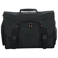 Messenger style bag designed to hold laptop based DJ MIDI controller, laptop, and headphones Rugged nylon exterior and thick padded interior 10mm EVA rubber sewn into bottom of bag Heavy duty buckles, ergo-grip handle, and padded shoulder strap plus ...