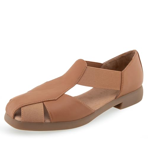 Aerosoles Women's 4GIVE Flat Sandal, Tan PU, 7.5M by Aerosoles - Used condition - US$49.41