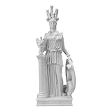 100% tacto de mármol natural Athena Parthenos Diosa griega Partenón Escultura Estatua de mármol fundido