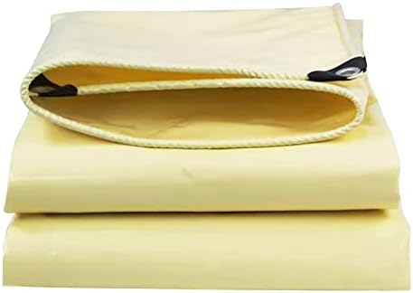 Heavy Duty Tarpaulin 500g/㎡ Waterproof Tarp PVC Ground Sheet Cover with Reinforced Eyelets for Outdoor Camping Fishing Garden Furniture Roof Canopy Tent (Size : 1x2m)