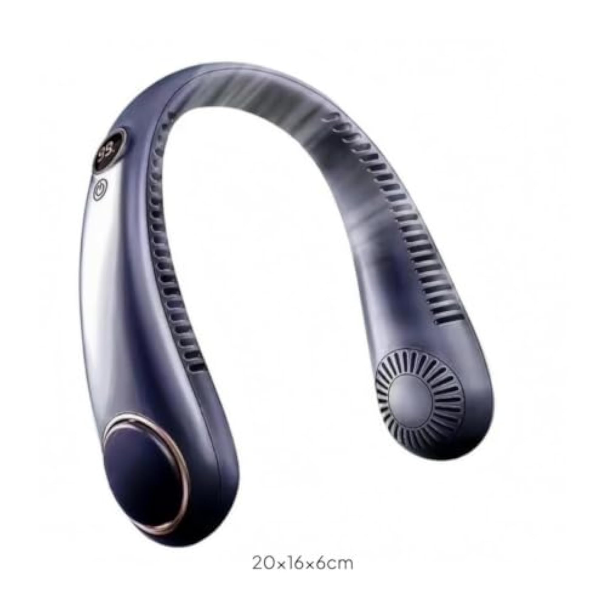 Quiet Bladeless Wearable Fan, Rechargeable & Portable