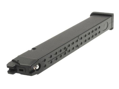 WE Tech G17 & G18C Airsoft 50rd Gas magazine, made of metal - long version - - Image 3