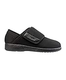 Silverts Men's Slippers, Black, 10 X-Wide