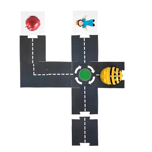 Modular Road Track Set for Bee-Bot and Blue-Bot - Build a Different Track Every Lesson - 29 Snap-Together Pieces (25 Road + 4 End) - PreK-K STEM Coding Accessory (Robotics Sold Separately) - Image 4