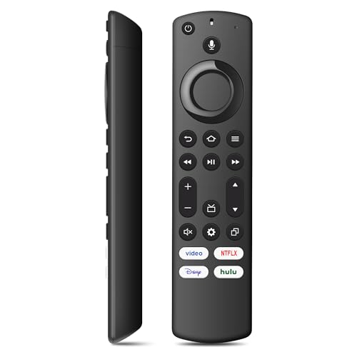Replacement Voice Remote Compatible with All Insignia FireSeries TV Remote, Fit for TV Cube/Stick 4K Max/Stick 4K(1st/2nd Gen), Stick (2nd/3rd Gen)/Lite/HD, Omni Series, Toshiba/Pioneer/TCL Smart TVs