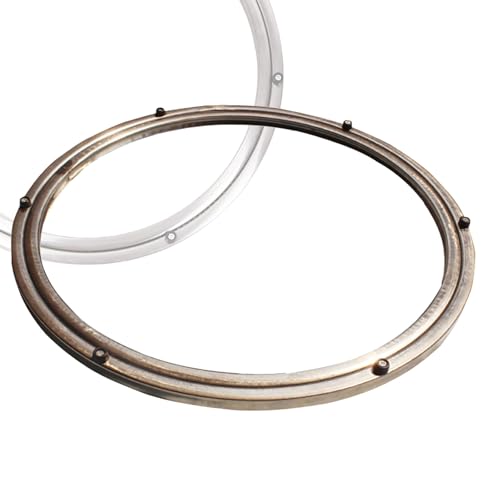 Dining Table Stainless Steel Core Rotating Turntable Base Round Table Track Pulley Heavy Duty Silent Bearing Turntable Ring Hardware(31.4inch)