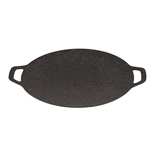 Parrilla de barbacoa coreana | Sartén antiadherente para estufa eléctrica | Sartén coreana para barbacoa | Plancha redonda para barbacoa | Compatible para inducción, estufa de gas, cocina eléctrica