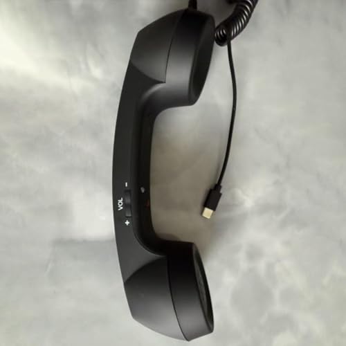 Image of Retro Phone Handset Phone Receiver for Mobile Phone Meetings All Smartphones Black Consumer Electronics| Home Telephones & Accessories| Corded Telephones