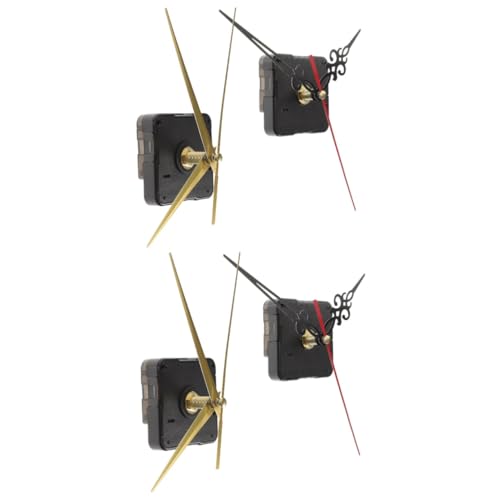 Gadpiparty 2 Juegos Movimiento De Reloj Silencioso Kit De Reloj Reemplazo Mecanismo Reparar Movimiento De Reloj De Alto Par Piezas De Movimiento De Reloj De Bricolaje Black El Plastico