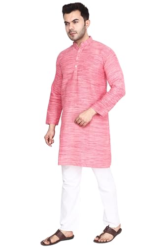 Image of Men's Khadie Cotton Relaxed Straight Kurta