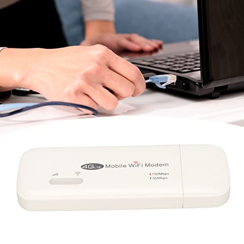 Image of Vikye 4G WiFi Modem, Plug and Play, SIM Card Slot, 150Mbps, 10 Users Supported, Wireless LTE Router for Tablet Laptop Phone, USB Modem Included, VIKYER4K852WIQU