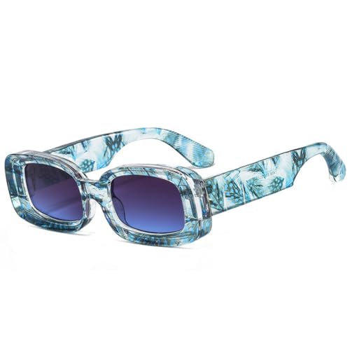 Lunettes de soleil rectangulaires anti-éblouissement UV400 pour un confort visuel stylé