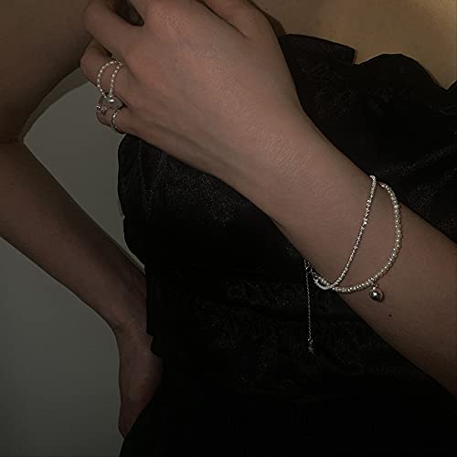 Bracelet de charme de perle double couche pour fête et soirée - 4