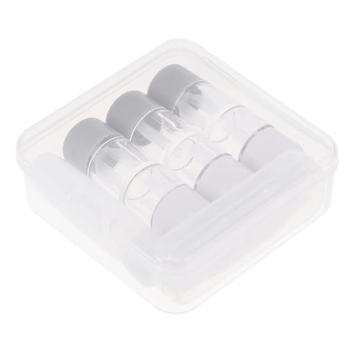 Beaupretty 3 Piezas Estuche para Lentes de Contacto Transparente con Botella Solución y Pinzas Caja Almacenamiento Segura y Portátil para Viaje y Uso Diario