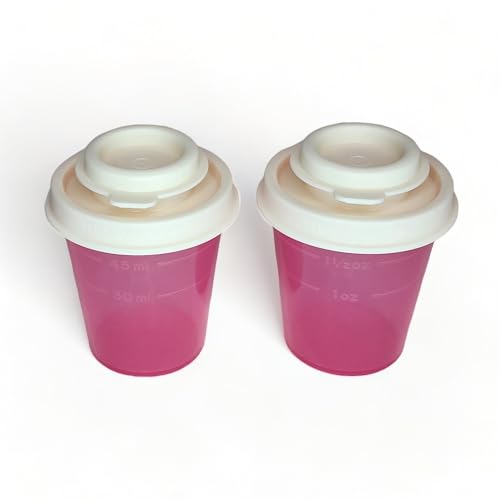 Mini salière et poivrière Tupperware rose de 59 ml pour table - 2