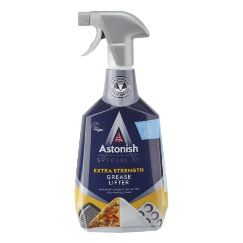 Astonish Specialist Extra Strength Grease Lifter Spray for De-Greasing Surfaces and Kitchen Appliances Fast Acting Strong Formula Contains Baking Soda 750ml