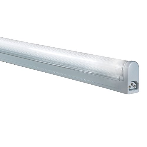 Jesco Lighting SG5-14/41 Sleek Plus Classic Grounded 14-Watt T5 Light Fixture, 4100K Color, White Finish