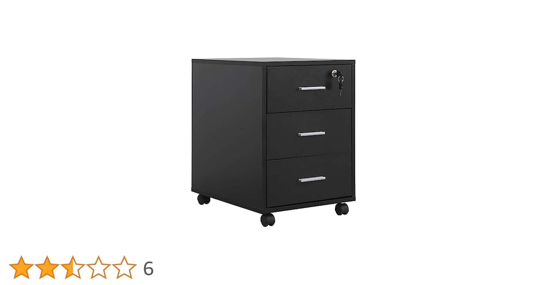【現品】キャビネット デスクワゴン 3段 オフィス家具 ブラック へこみ 鍵付き officecom_oc-ss047-3b