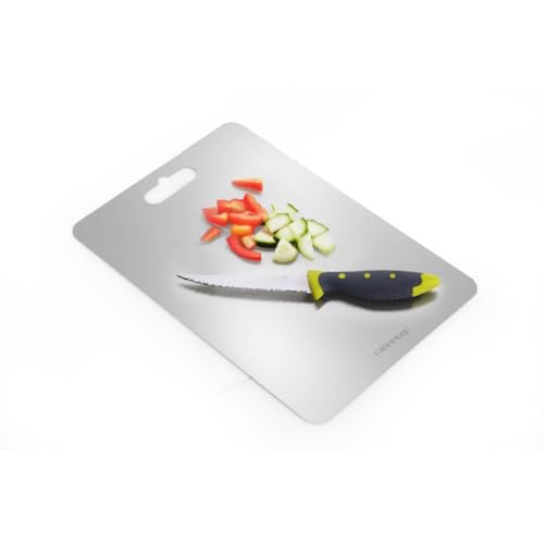 Image of Crystal Stainless Steel Chopping Board | Heavy and Strong | 31 * 20 cm|1 Year Warranty