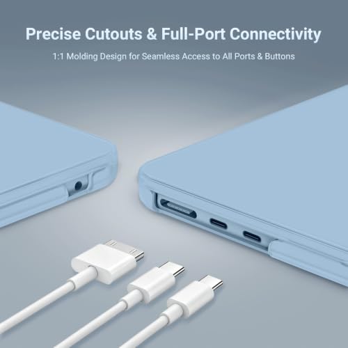 Image of MOSISO Compatible with MacBook Air 15 inch Case M5 M4 M3 M2 2026 2025-2023 | Model A3448 A3241 A3114 A2941, Scratch-Resistant Ultra-Thin Protective Hard Shell Case Cover, Sky Blue