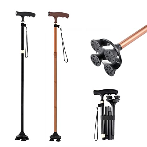 EKBBBYE Forearm Crutches Foldable Crutch Height Adjustable 88-98cm Crutches for Adults Lightweight Non-Slip for Elderly Fashionable Independence