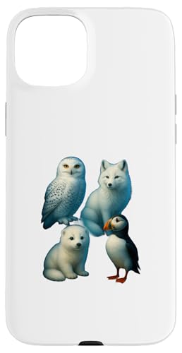 Arctic Animals �R���[�W�� �V���t�N���E �L�c�l�A�U���V �c�m�� �X�}�z�P�[�X iPhone 15 Plus �p