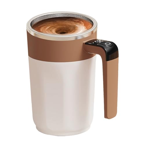 Generico Vasos recargables de 400 ml con tapa | de café con pantalla LCD integrada | Oficina casa cocina bar cumpleaños Navidad Bebida cacao miel para mujeres hombres