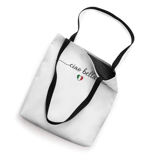 Bolso tote Ciao Bella con diseño de corazón y bandera italiana, recuerdo de Italia miniatura 2