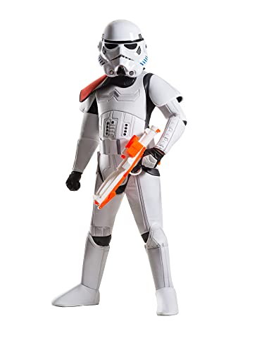 Rubie's, prodotto ufficiale, costume da bambino di Stormtrooper, Disney Star Wars, versione super deluxe, taglia M