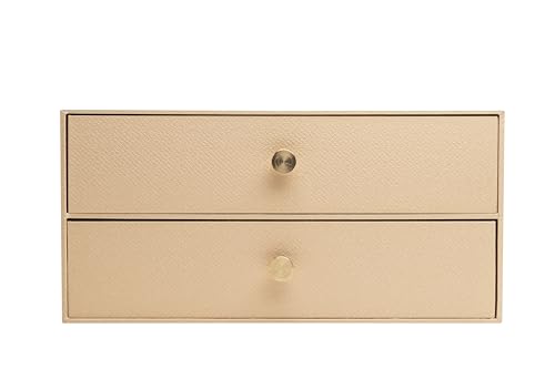 Exacompta - Réf. 30602E - Module de rangement à 2 tiroirs Office By Me - En carton recyclé - Pour document A4+, Dimensions : Profondeur 17x largeur 35,5 x...