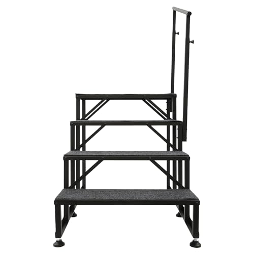 Escalera de 4 peldaños con pasamanos para piscina miniatura 7