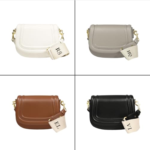 Crossbody Bags For Women-Custom Personalized Initial Embroidered Vegan Leather small Shoulder Bag2