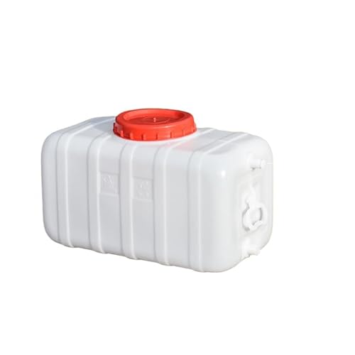貯水大型タンク屋外貯水タンク50L/100L/200Lキャンプハイキングドリンクバケツ雨水収集バケツ屋外キャンプ家庭用洗車機ティーカップコンテナ緊急家庭用水 (白,55L)