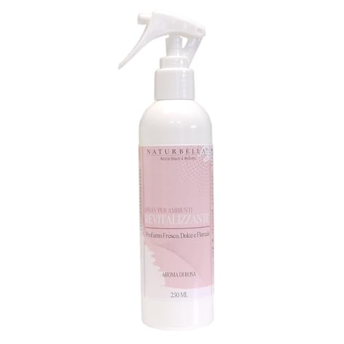 Gisa Wellness Spray Ambientali 250ml. Deodorante profumatore naturale con oli essenziali puri. Ideale per relax, anti stress, yoga e purificare l'aria casa. (250ml, Revitalizzante)
