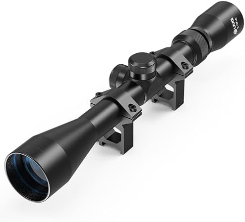 UUQ 3-9×40 Rifle Scope with Rangefinder Reticle with 20mm Picatinny Mounts,Waterproof and Fog-Proof for Hunting