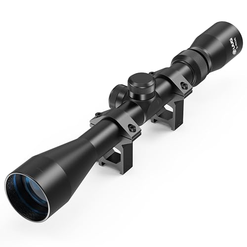 UUQ 3-9×40 Rifle Scope with Rangefinder Reticle with 20mm Picatinny Mounts,Waterproof and Fog-Proof for Hunting