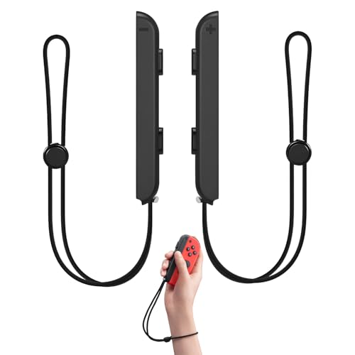 WZWZO Dragonne pour Switch, 2 Pièces Joyc on Strap, Joy con pour Switch Accessoires, Joyc on pour Switch2 Accessoires, Bracelet Contrôleur Réglable, avec Contrôleur pour Switch Accessoires Portable