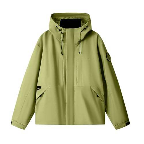 Chubasquero mujer tallas grandes chaqueta ligera cortavientos verde