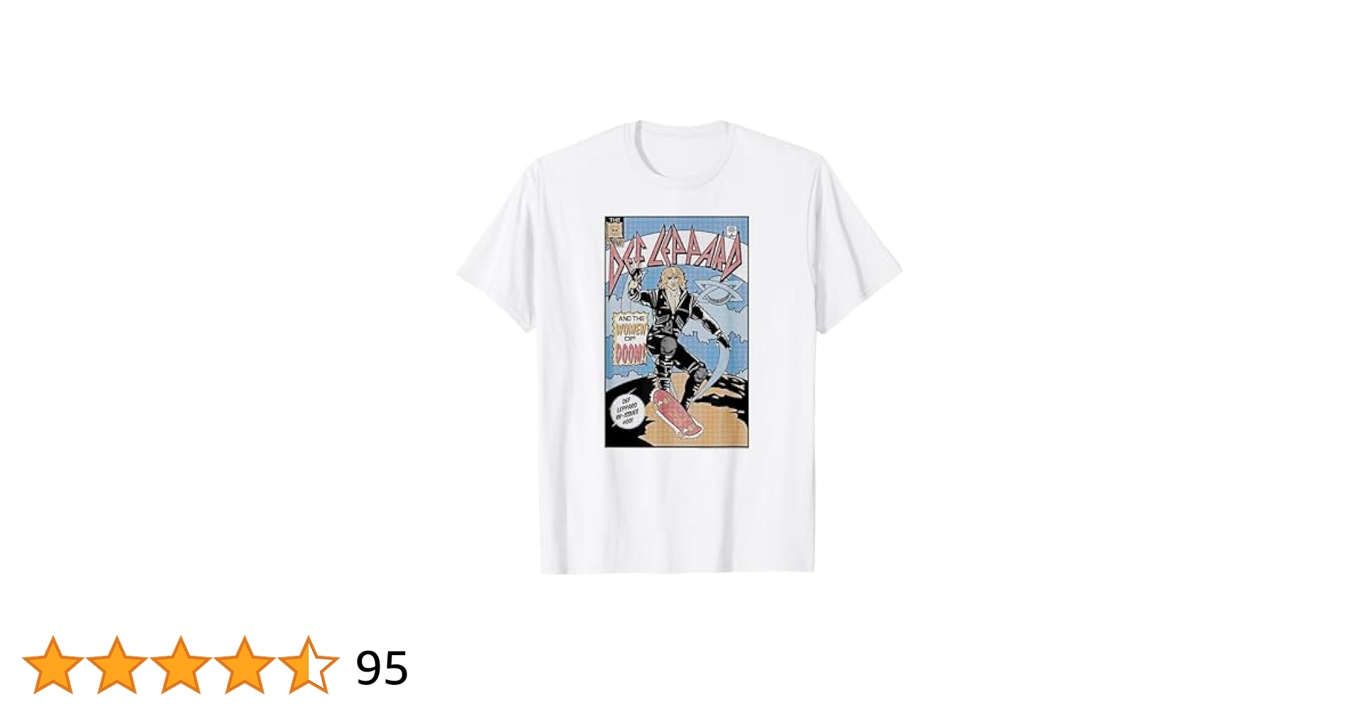 Def Leppard sk8コミックTシャツ XL 80s Def Leppard sk8コミックTシャツ XL 80s