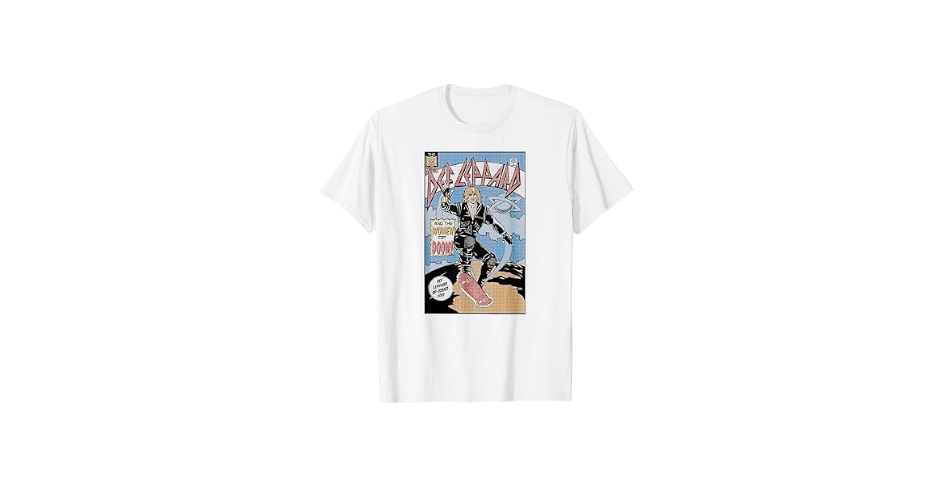 Amazon.com: Def Leppard - Comic T-Shirt : Clothing, Shoes