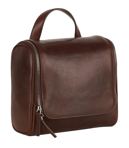 Trousse de maquillage Roma Leonhard Heyden : le washbag brun qui ordonne vos soins