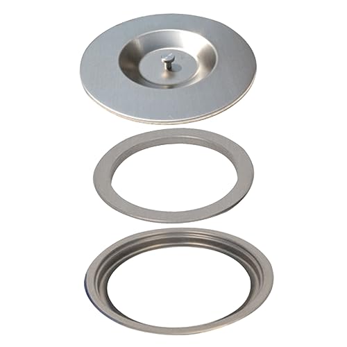 OKUMEYR per Pattumiera da Incasso Acciaio Inossidabile da Design per Contenitori Spazzatura Adatto Ripiani e