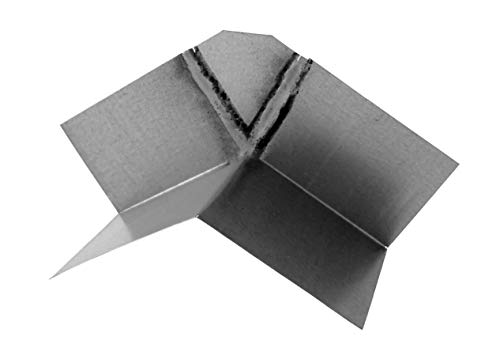 Roof Ridge Cap Flashing System - Roof to Wall Metal Ridge Cap Flashing - Metal Ridge Flashing End Cap - Roof Seal for Any Pitch - Metal Roof Flashing by Flashing Kings (4/12 Pitch)