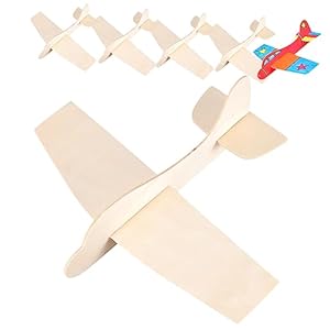 Yardwe 6-teiliges Holzflugzeug Bausatz