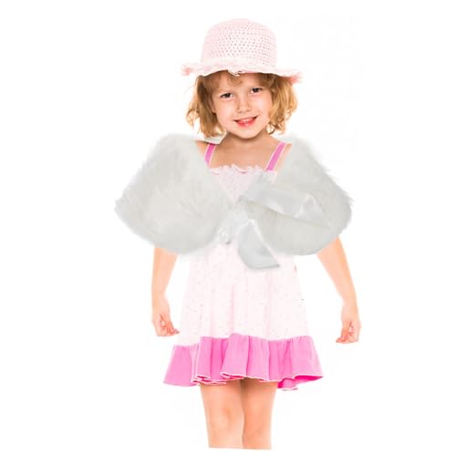 BESPORTBLE Permitime Boys and Girls Shawl Little Girls Winter Warm Faux Fur Wrap Cape Coat Decorative Wrap Shawl4