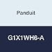 Panduit G1X1WH6-A Type G Wide Slot Wiring Duct, PVC, Adhesive, 1" x 1" x 6