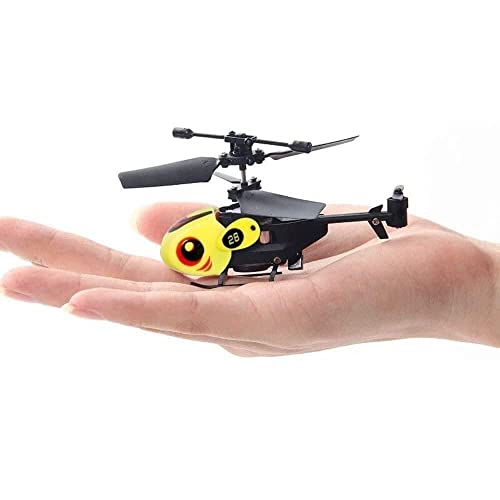 UJIKHSD Mini RC Helicopters, 3CH Remote Control Helicopter Toys with LED Light Gyro Stabilizer Micro Drones, Outdoor/Indoor Helicopter Toy Gift for Kids/Adults/Beginners