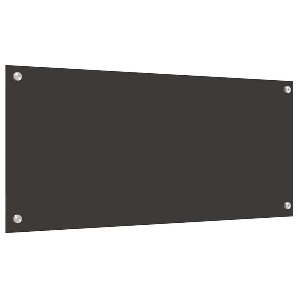 Generisch Küchenrückwand 2 pcs Dunkelgrau 90 x 40 cm Gehärtetes Glas,Heim Garten,Küche Esszimmer,Küchenhelfer -utensilien-3415464