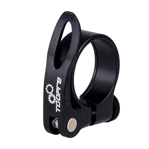 Mimoke Collier de Selle de Vélo 31,8mm 34,9mm Pince Clip de Tube Siège Fixation Serrage pour Tige de Selle VTT Vélo de Route (Noir, 34,9MM)